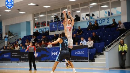 «Динамо-2» празднует победу над «Чебоксарскими Ястребами» в субботнем матче