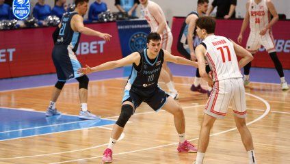 «Динамо-2» празднует победу над «Чебоксарскими Ястребами» в субботнем матче