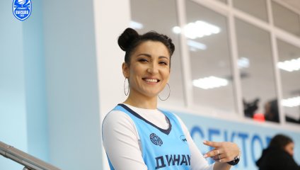 «Динамо-2» празднует победу над «Чебоксарскими Ястребами» в субботнем матче