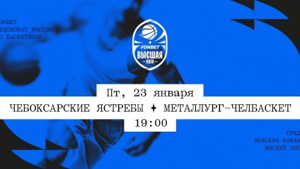 Чебоксарские Ястребы - Металлург-Челбаскет (23.01.2026)