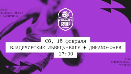 Владимирские львицы-ВлГУ - Динамо-Фарм (15.02.2025)