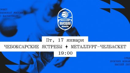Чебоксарские Ястребы - Металлург-Челбаскет (17.01.2025)